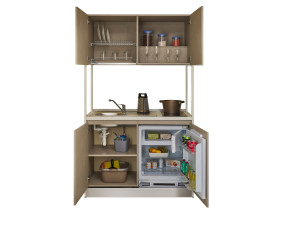 Мини-кухня без ручек