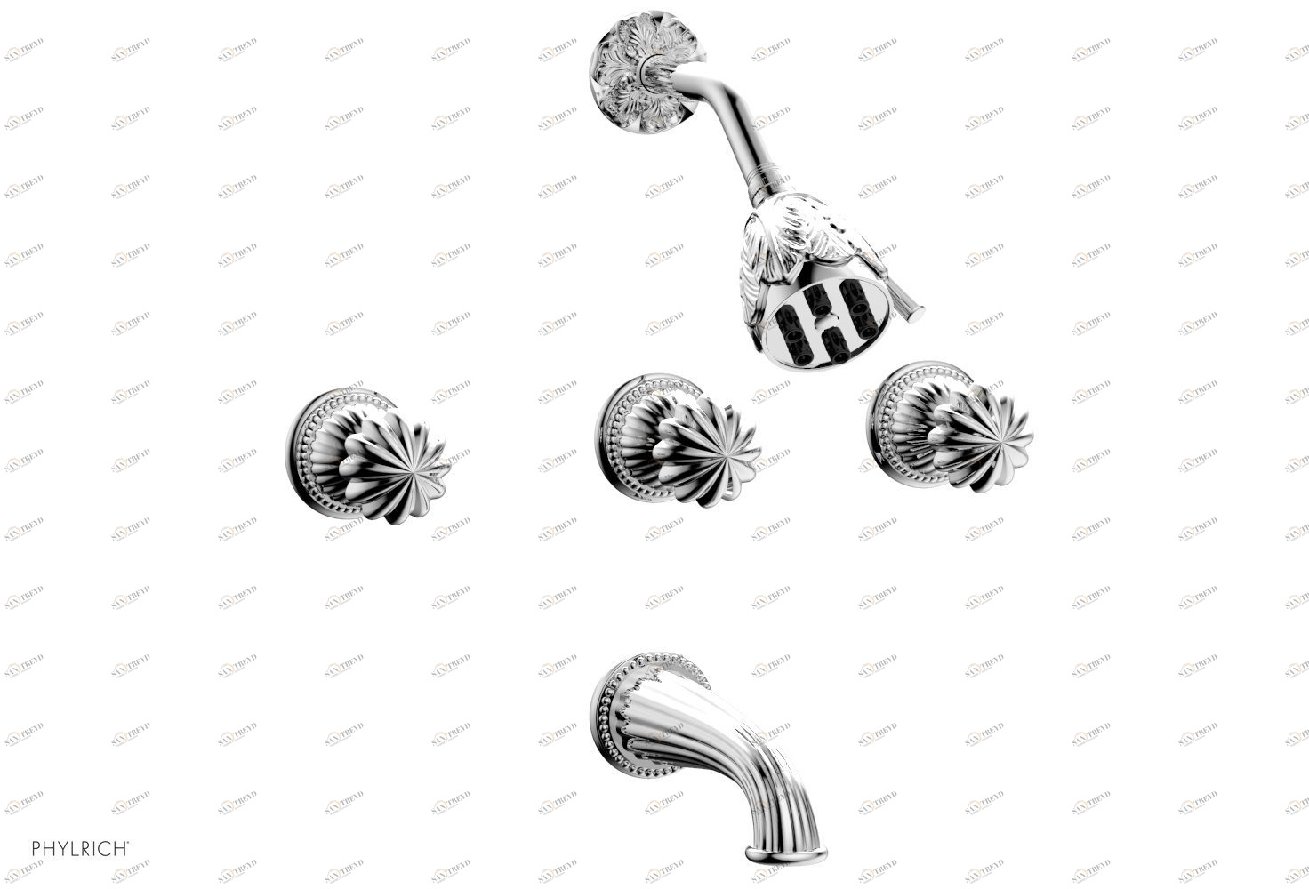 Смеситель для душа GEORGIAN & BARCELONA Phylrich  K2361-026 Хромированный 