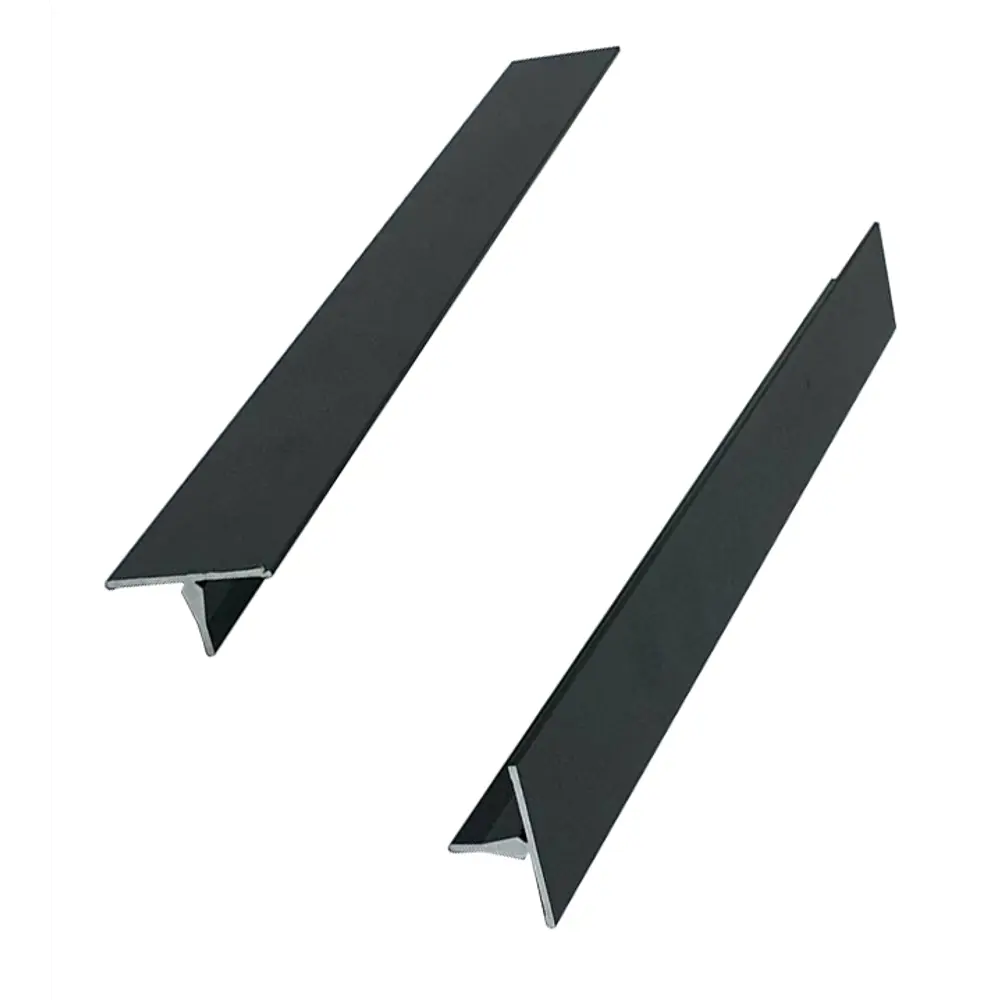 Нащельник узкий алюминиевый 23x19x2214 мм черный (2 штуки) 84749826 STLM-2126907 Santreyd 