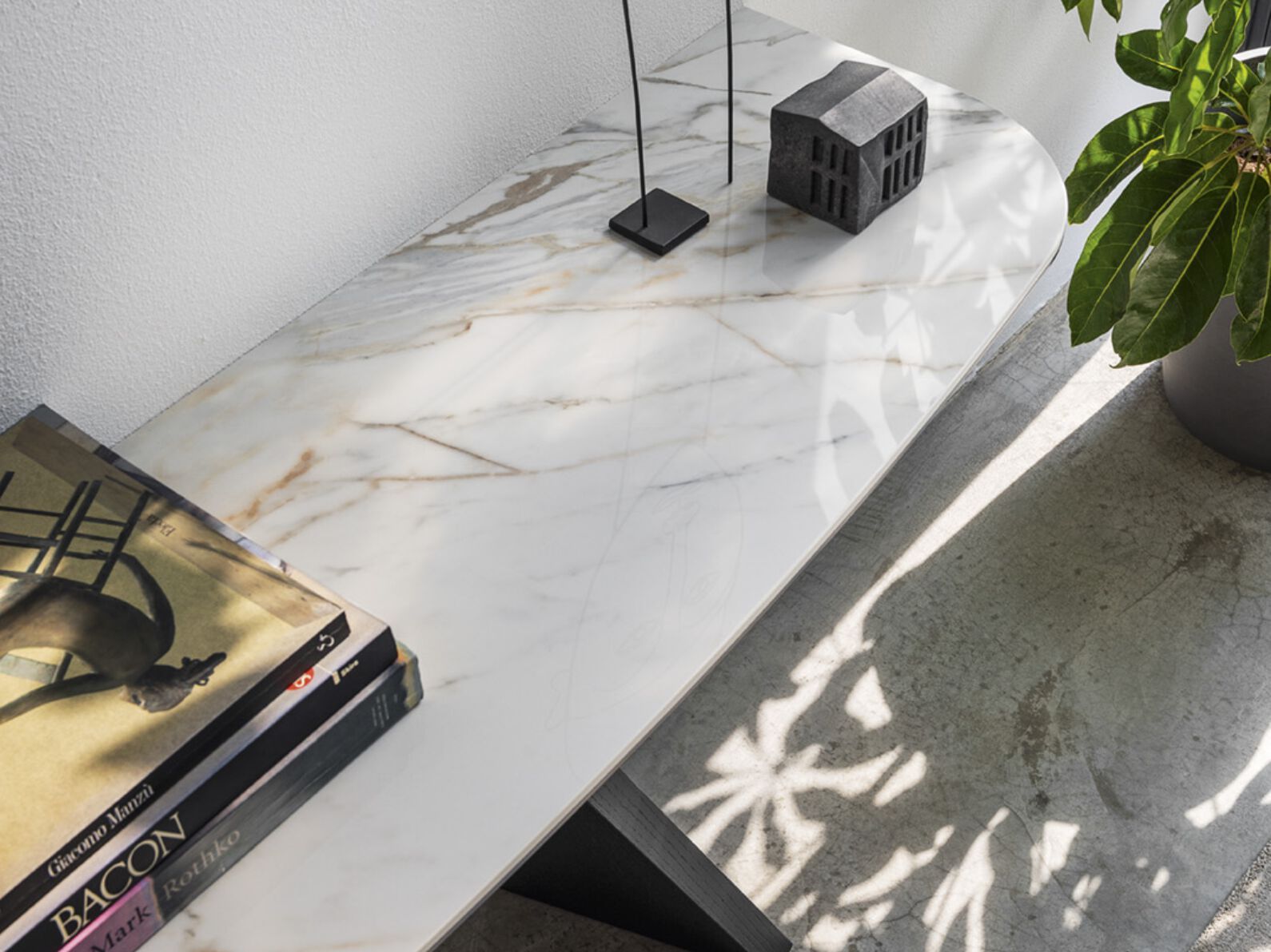 Керамическая консоль полумесяца Calligaris Икар ARCH-00018673 - Вид №2