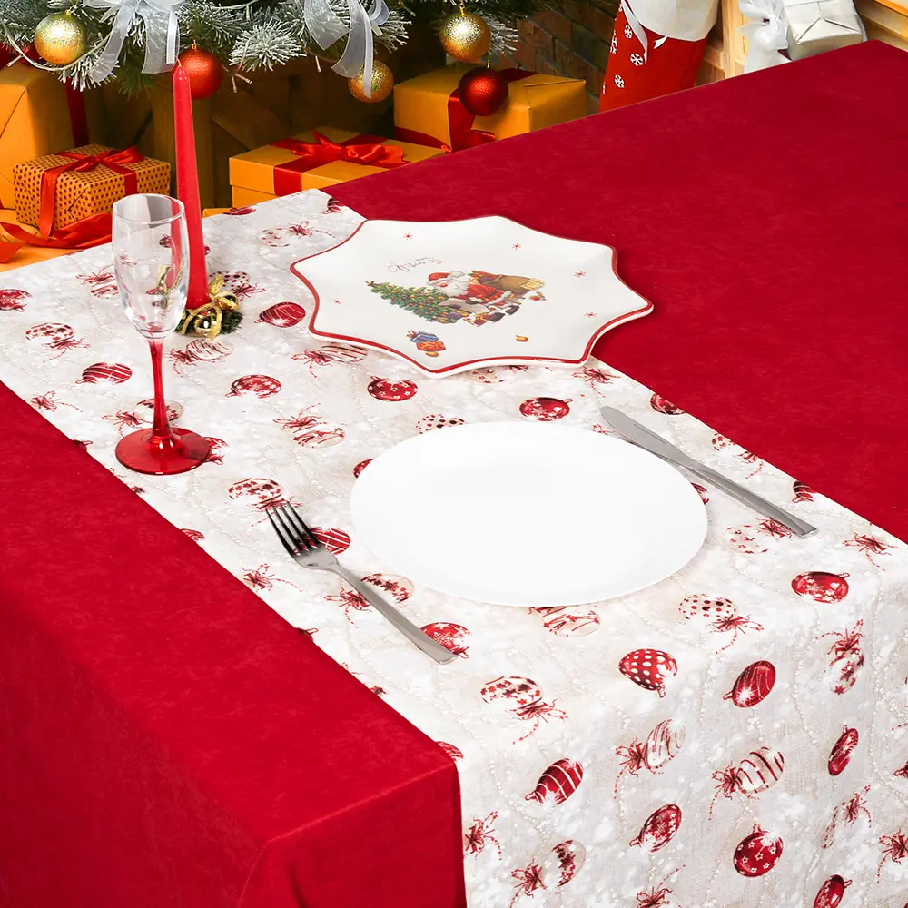 Дорожка на стол "Бусы", 40x140 см, цвет бежевый Altali STLM-2203971 - Вид №4