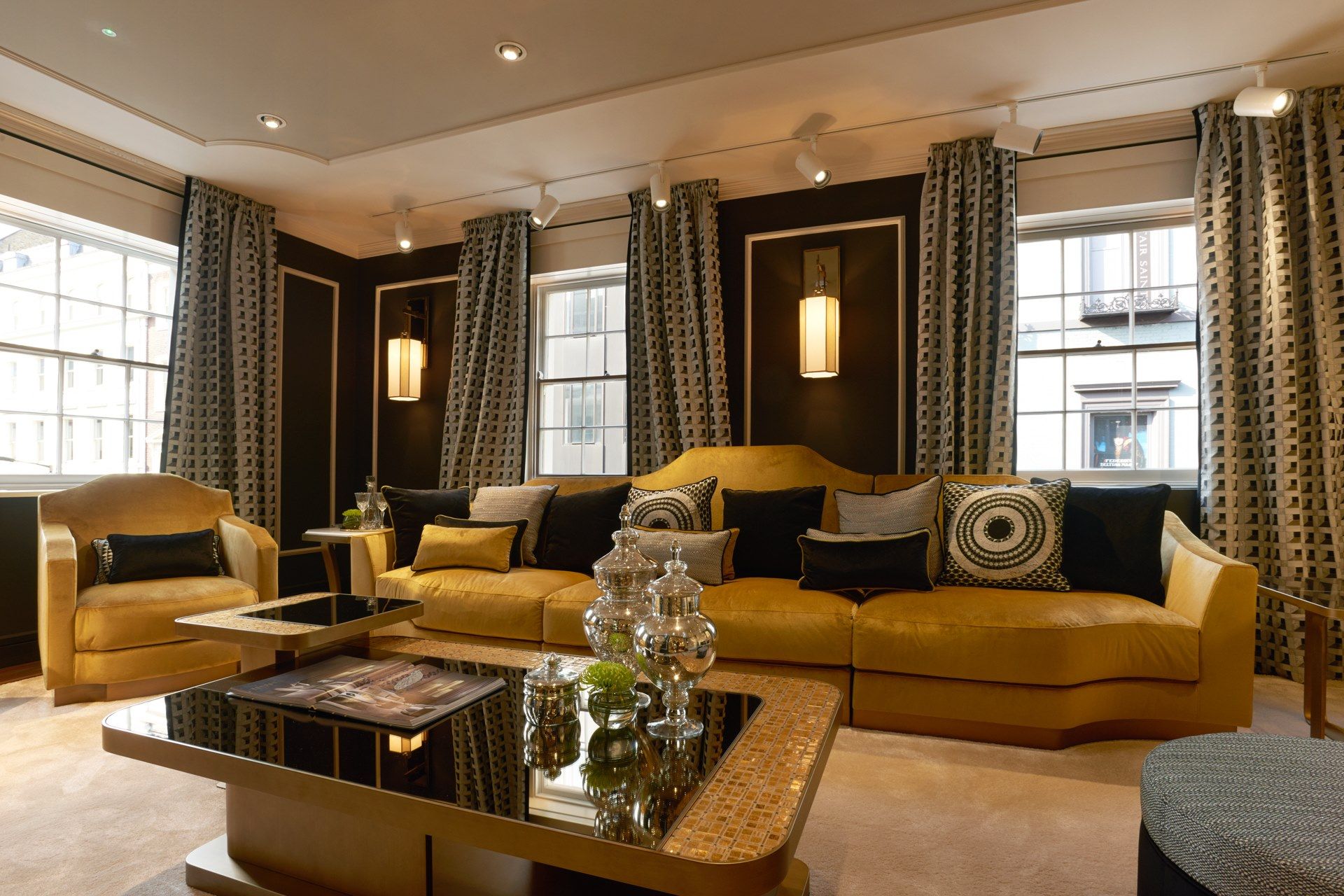 Квадратный бронзовый журнальный столик Sicis Diamond ARCH-00012812 - Вид №1