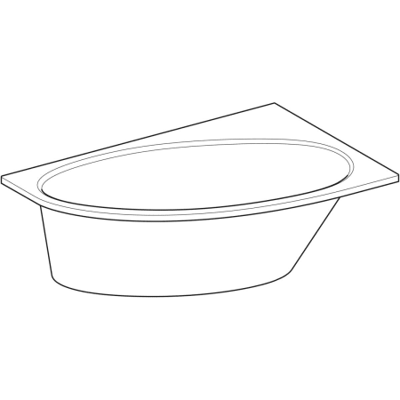 657340000 Асимметричная ванна Geberit Renova Geberit  - Вид №6