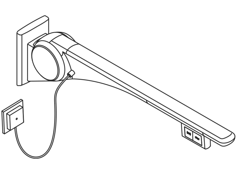 802.50.43160 Базовая складная опорная рейка HEWI Stützen  - Вид №5