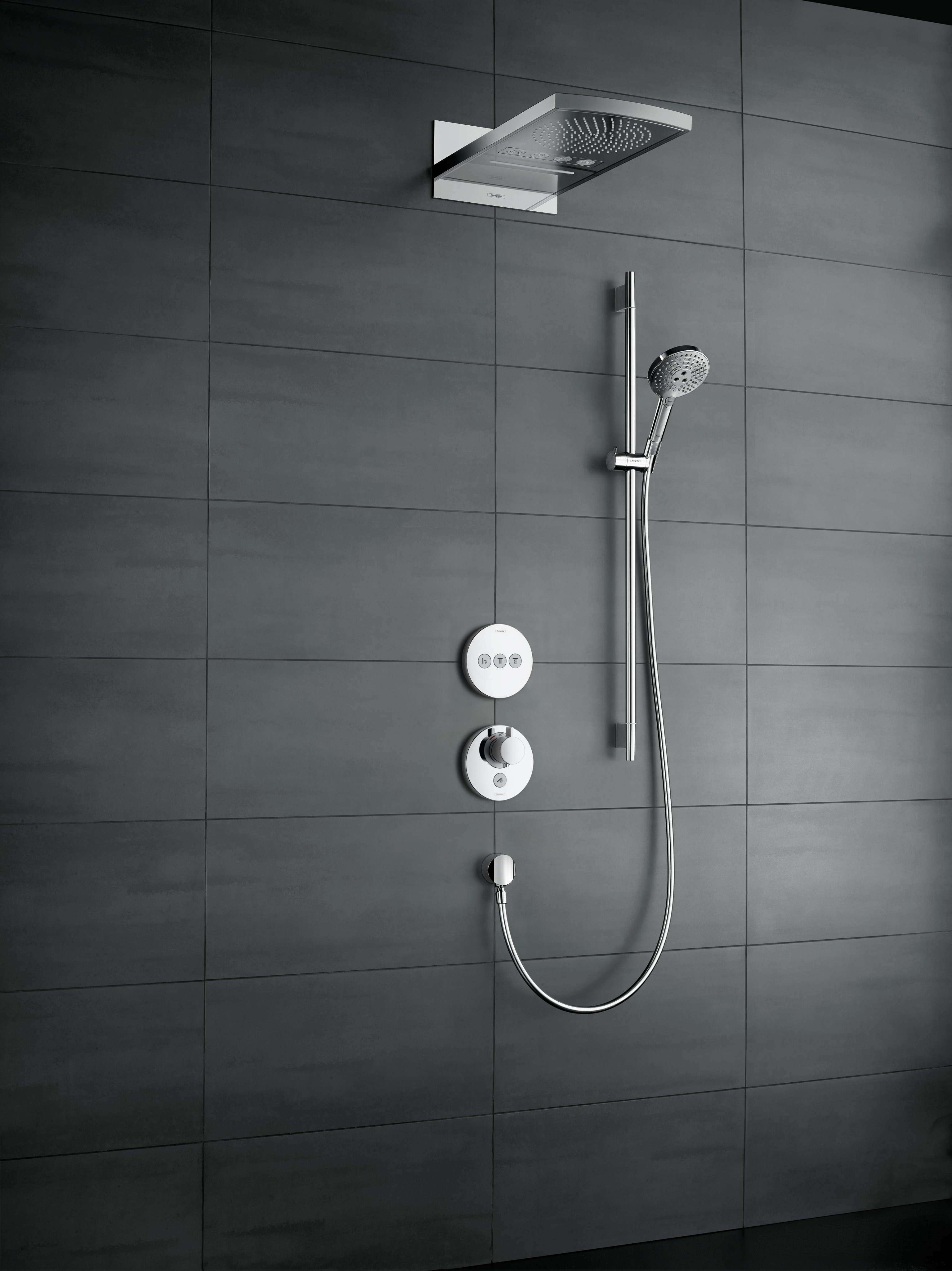 26633400 Raindance Select S Душевой набор 120 3jet EcoSmart 9 л / мин со штангой 90 см и мыльницей Hansgrohe  - Вид №4