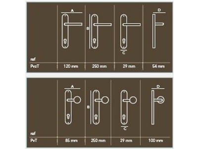 Металлическая ручка на пластине Dauby Pure® ARCH-00008706 - Вид №1