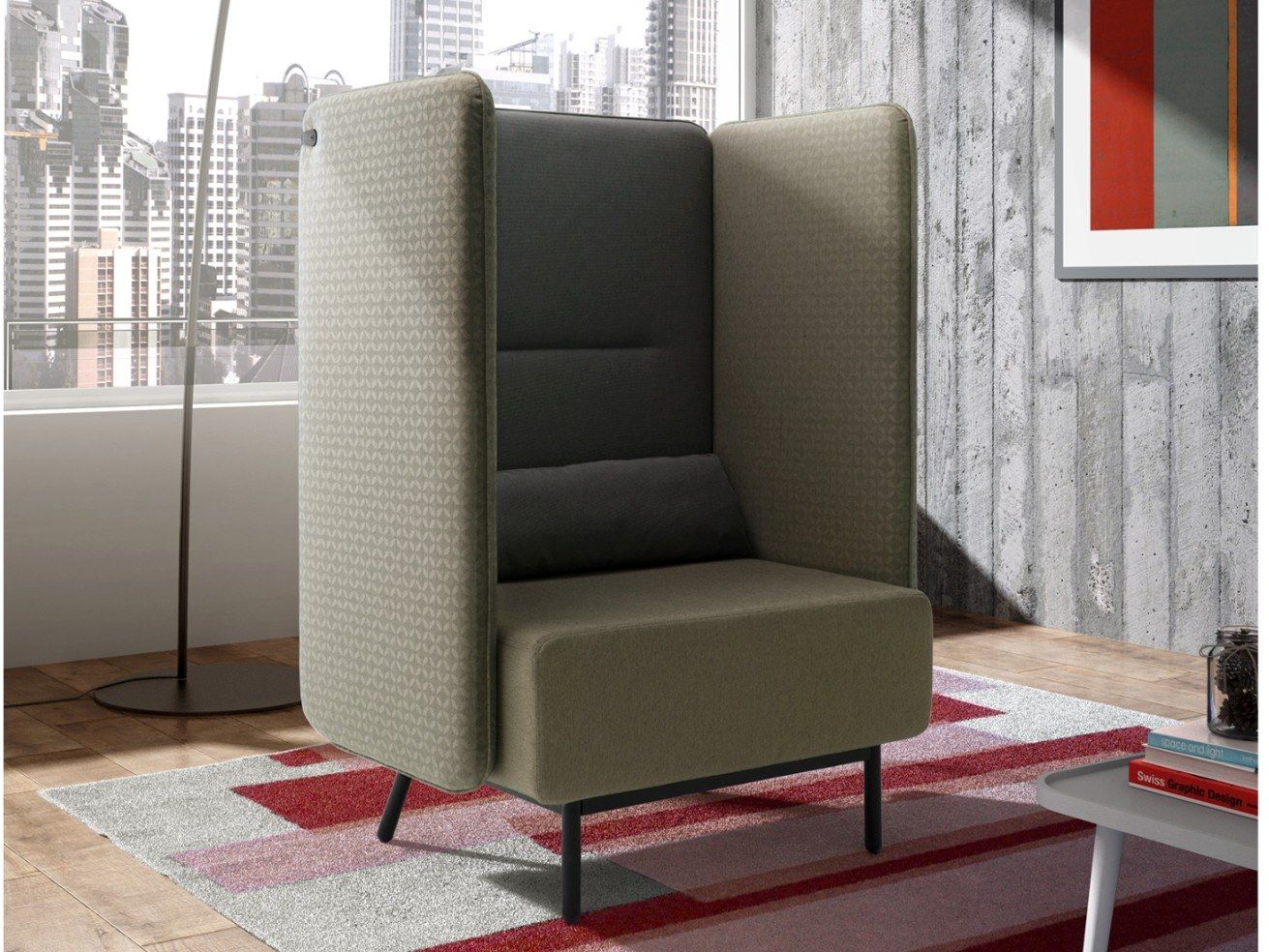 Тканевое кресло с USB-разъемом Leyform Around ARCH-00023922