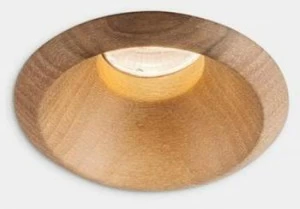 LEDS C4 Круглый встраиваемый светодиодный светильник из орехового дерева Play