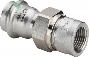 Viega Соединительный элемент резьбовой разъемный Sanpress Inox 2362 (437527)
