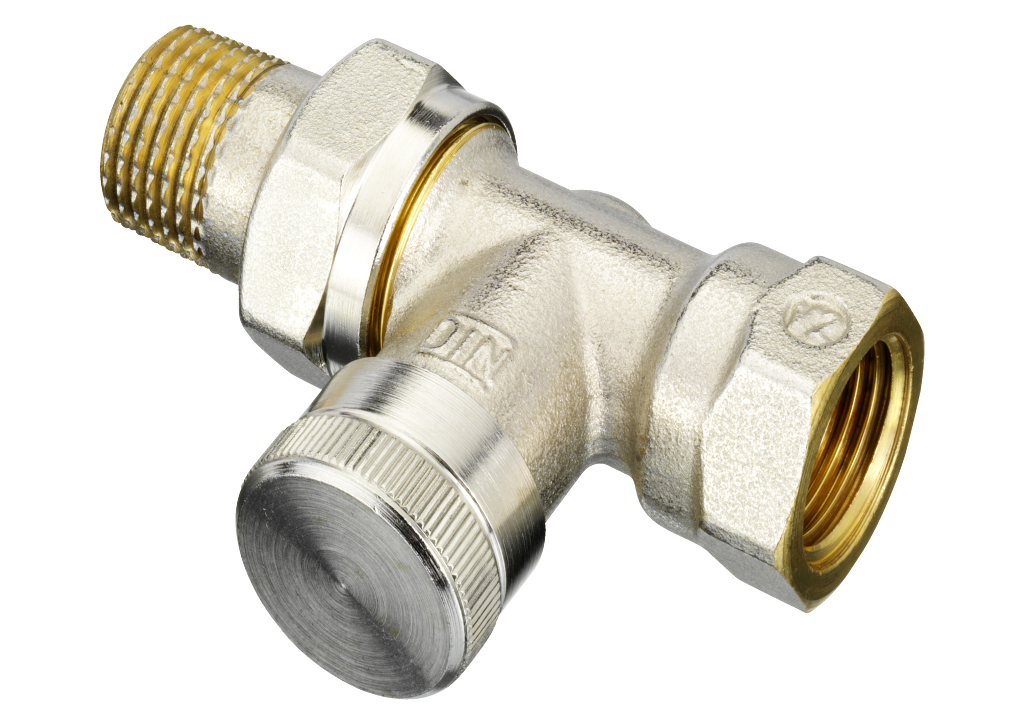Danfoss Клапан RLV для бокового присоединения к радиатору RLV Клапан запорный Ду20, прямой 003L0146  - Вид №8