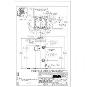 Danfoss MLZ — герметичные спиральные компрессоры MLZ058T4LC9A Компрессор спиральный 121L8653