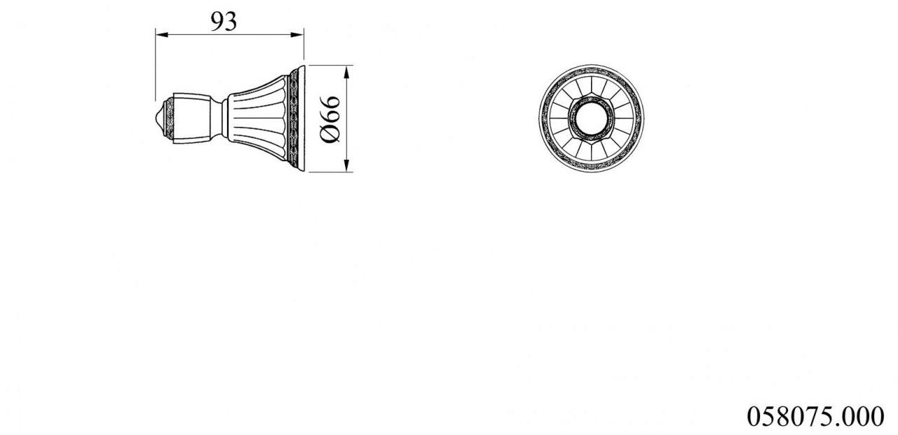 Bronces Mestre Крючок для полотенец из никеля Adriatica 058075.000.62 - Вид №1