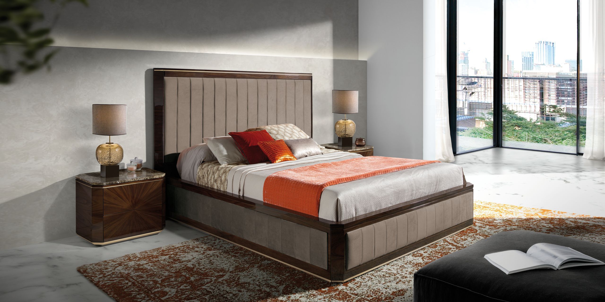 Тканевая кровать с высоким изголовьем Hurtado Evolution ARCH-00057998 - Вид №8