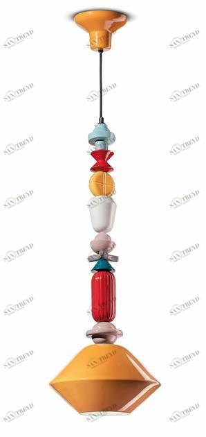 FERROLUCE Подвесной светильник из керамики Lariat C2512