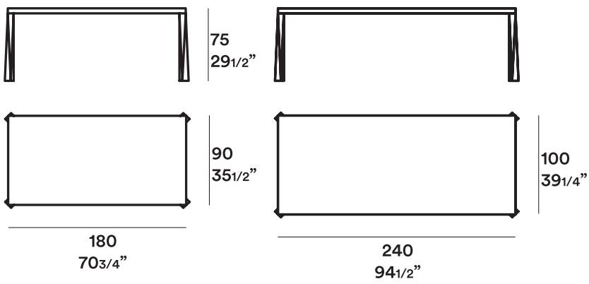 JESSE Прямоугольный стол из лакированного дерева sun-id-1411535 - Вид №3