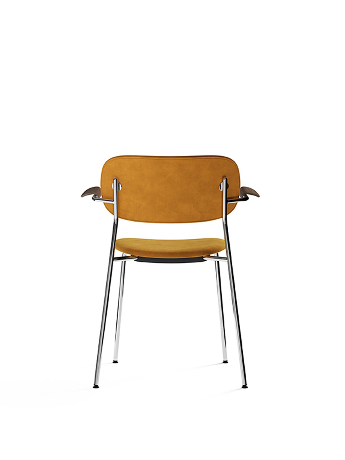 1110008-020302ZZ MENU Обеденный стул, полностью обитый, с подлокотником, Хром Дуб натуральный | Доппиопанама Т14012 / 004  - Вид №15