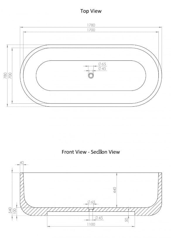 Ванна из каррарского мрамора овальная центральная комната LUSSO Designo ARCH-00051520 - Вид №3