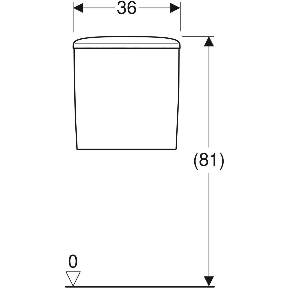 Внешняя вытяжная коробка в витрине Geberit фантазия ARCH-00052288 - Вид №2