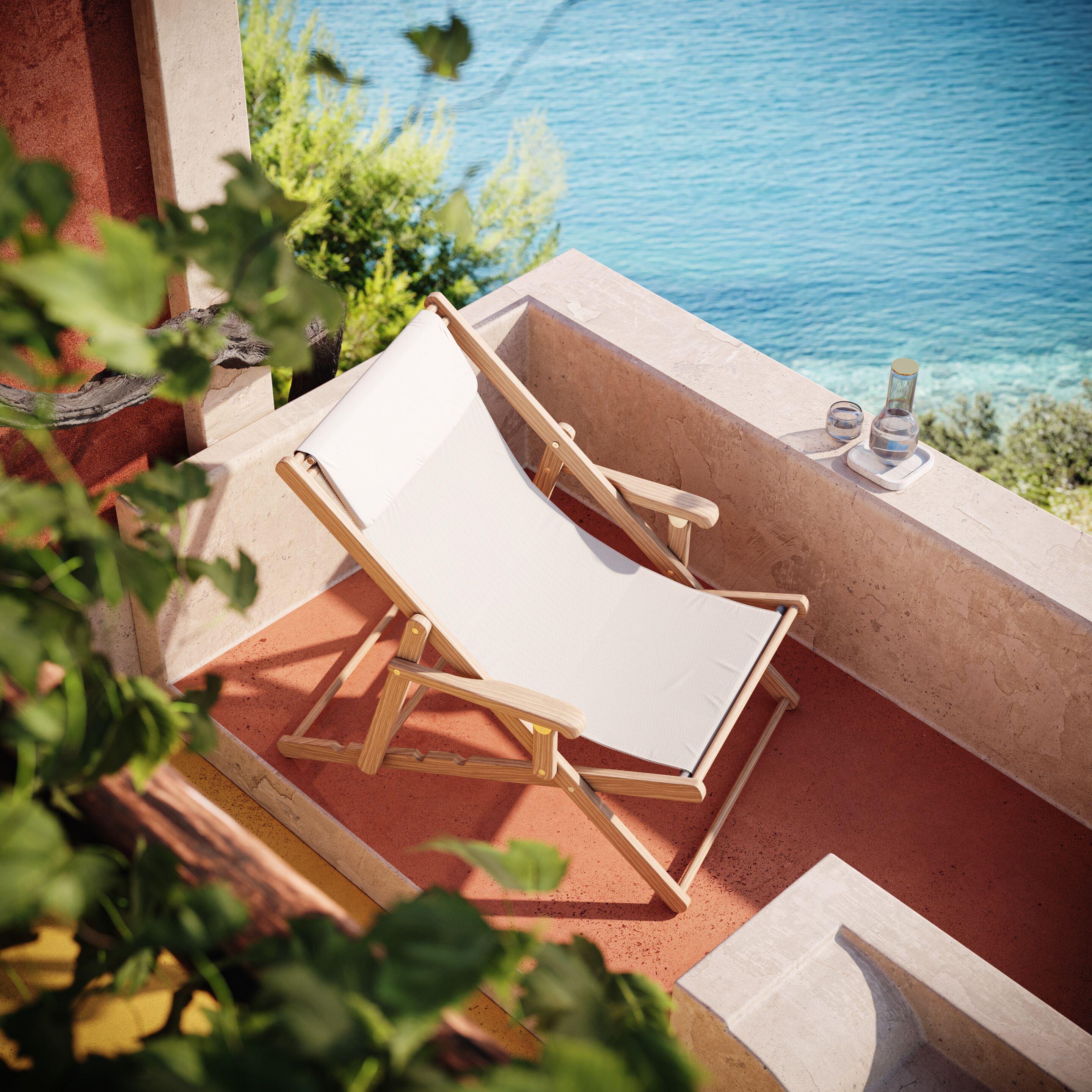 Складной стул из тикового дерева с подлокотниками Unopiù CLIO ARCH-00120686 - Вид №5