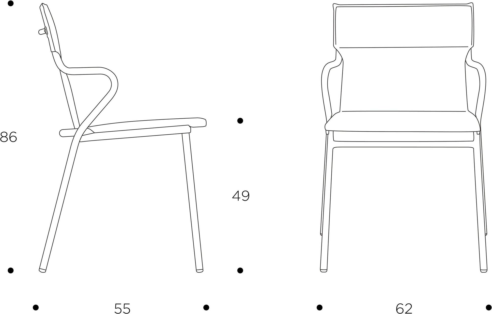 Lafuma Mobilier Садовый стул с подлокотниками Opale Lfm2965 - Вид №10