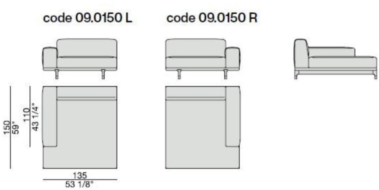 Porada Модульный тканевый диван с вещевым ящиком Eighteen sun-id-1365862 - Вид №4