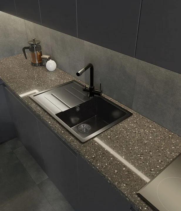 Кухонная мойка Искусственный камень QUADRO S286 GranFest Q-780L-S286 - Вид №1