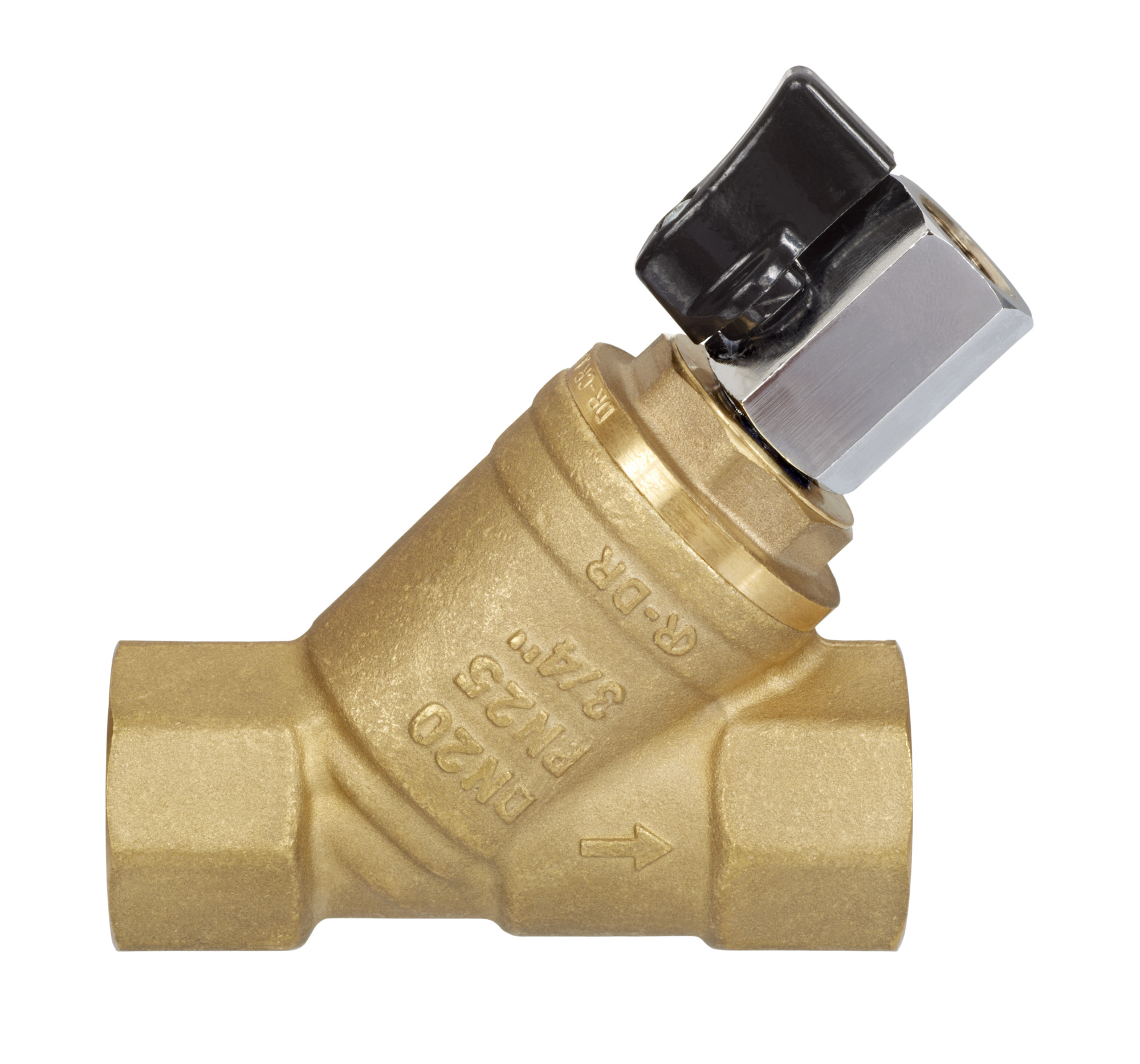 Danfoss Латунный сетчатый фильтр FVR-D со спускным устройством FVR-D Фильтр сетчатый Ду40 Ру25 065B8245  - Вид №3