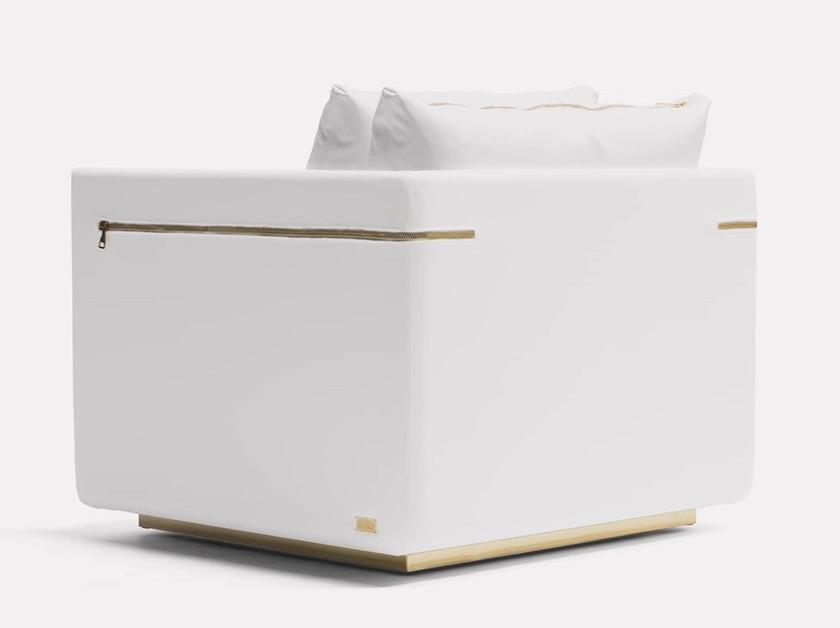 MORADA Поворотное кожаное кресло с подлокотниками Lampo Lampo acs - Вид №2