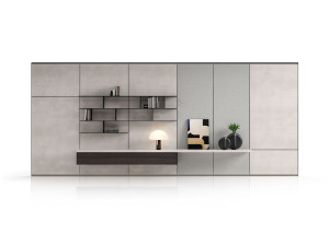 Модульная стена установленная оборудованная стена с интегрированным освещением