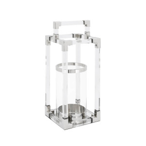 300197-02 ABHIKA ФОНАРЬ ЛЮСИ МД SILVER
