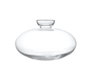 Круглая ваза из дутого стекла