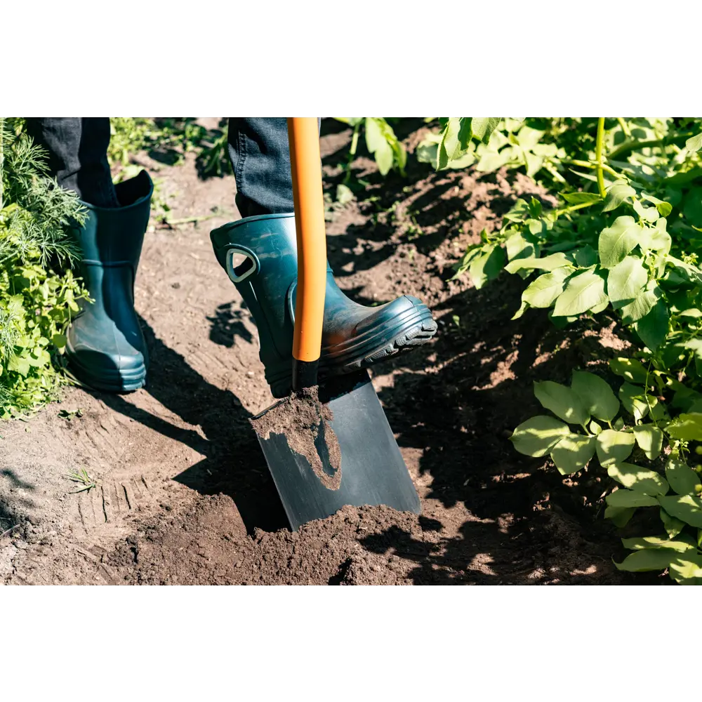 Лопата штыковая Plantic Terra Plus 121 см сталь с черенком STLM-2125518 - Вид №8