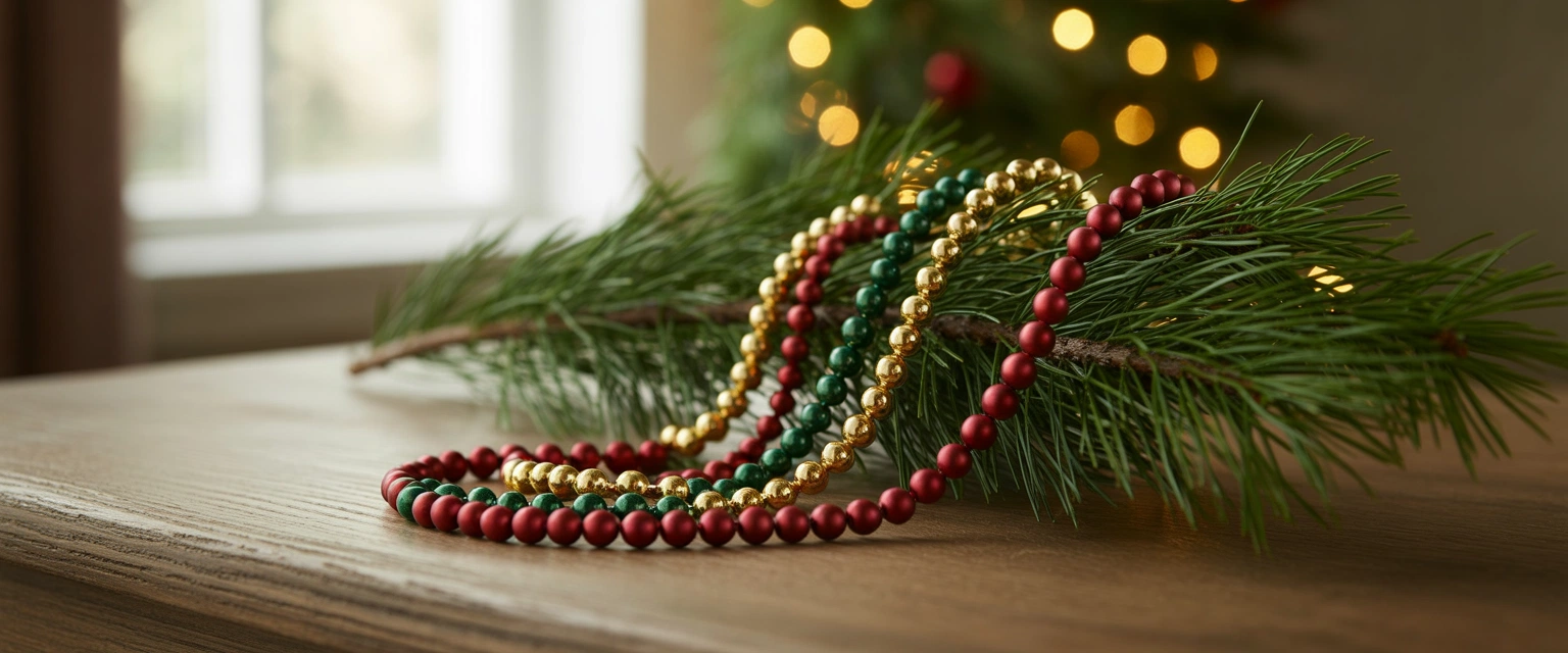 Бусы новогодние - Баннер категории