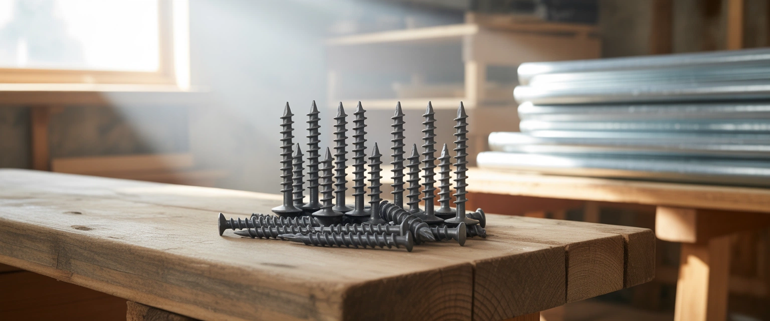 Черные саморезы кровельные - Баннер категории