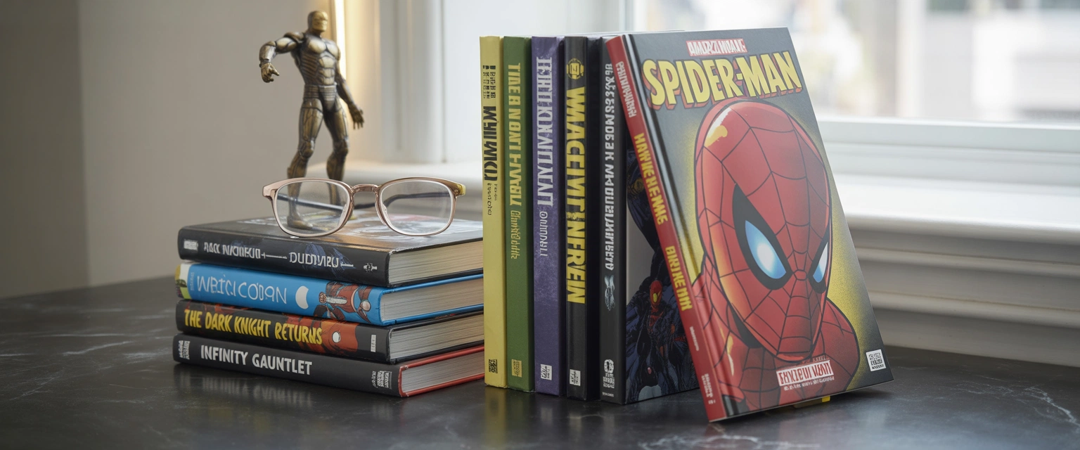 Marvel, DC, графические романы - Баннер категории