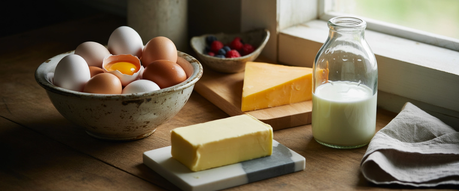 Молочные продукты, яйца - Баннер категории