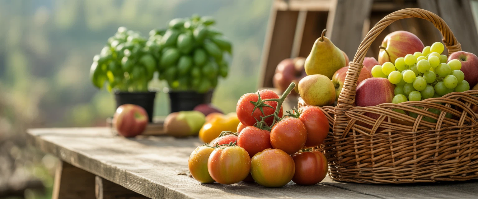 Овощи, фрукты - Баннер категории