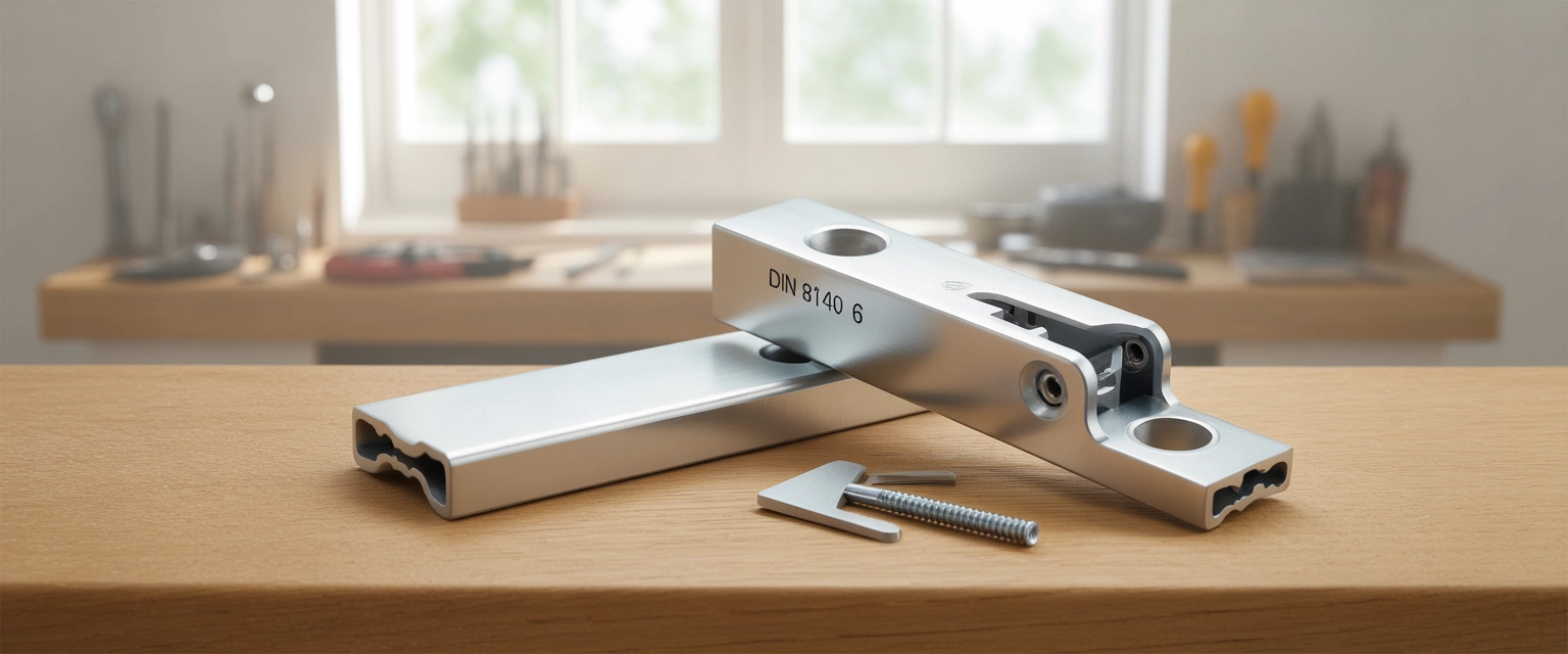 Петли алюминиевые (DIN 81406): Для профильных систем - Баннер категории