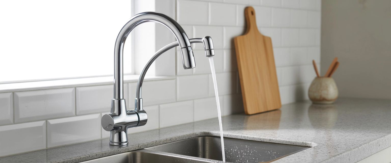 Смесители с выдвижной лейкой - Баннер категории