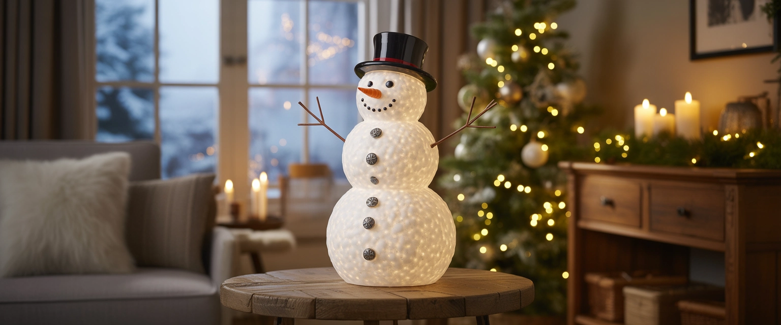 Снеговики светящиеся светодиодные - Баннер категории